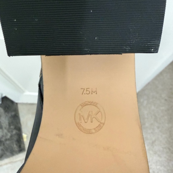 Michael Kors Black Leather Ankle Booties - Picture 7 of 9